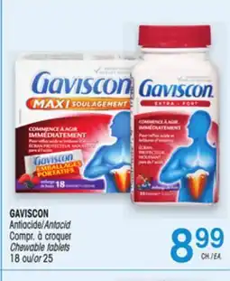 Uniprix GAVISCON Antiacide Compr. à croquer/Antacid Chewable tablets offer