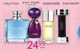 Uniprix NAUTICA, KATY PERRY PARFUMS, CALVIN KLEIN, DAVIDOFF Frogronces sélectionnées/Selected frogrances offer