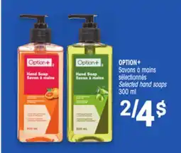 Uniprix OPTION+ Savons à mains sélectionnés/Selected hand soaps offer
