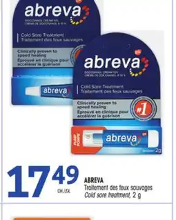 Uniprix ABREVA Traitement des feux sauvages/Cold sore treatment offer