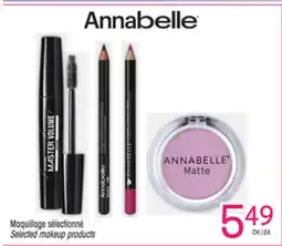 Uniprix ANNABELLE Maquillage sélectionné /Selected makeup products offer