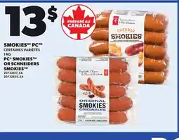 Provigo PC SMOKIES OR SCHNEIDERS SMOKIES , 1 KG offer