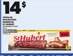 Provigo CÔTES DE DOS DE PORC BARBECUE ST-HUBERT, 625 G offer