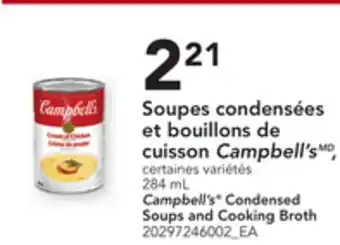 Provigo SOUPES CONDENSÉES ET BOUILLONS DE CUISSON CAMPBELL'SMD, 284 mL offer