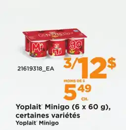 Provigo YOPLAIT MINIGO, (6 X 60 G) offer