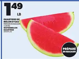 Provigo QUARTIERS DE MELON D'EAU offer
