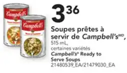 Provigo SOUPES PRÊTES À SERVIR DE CAMPBELL'SMD, 515 ML offer