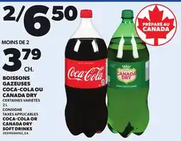 Provigo GAZEUSES COCA-COLA OU CANADA DRY, 2 L offer