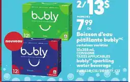Provigo BOISSON D'EAU PÉTILLANTE BUBLYMC, 12x355 mL offer