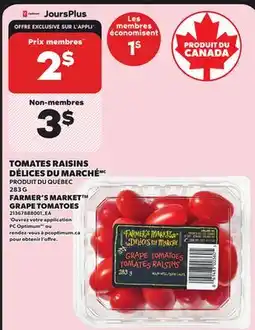 Provigo TOMATES RAISINS DÉLICES DU MARCHÉMC, 283 G offer