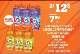 Provigo BOISSON POUR SPORTIFS GATORADE PERFORMERMC, 6x591 mL offer