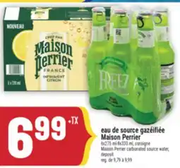 Marché Adonis EAU DE SOURCE GAZÉIFIÉE MAISON PERRIER | MAISON PERRIER CARBONATED SOURCE WATER offer