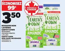 Provigo BOISSONS NON LAITIÈRES EARTH'S OWN, 1,75/1,89 L offer