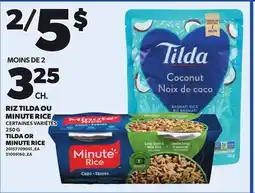 Provigo RIZ TILDA OU MINUTE RICE, 250 G offer