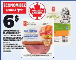 Provigo CHARCUTERIES TRANCHÉES PCMD, 175 G OU TRANCHES DE FROMAGE DE LA CHARCUTERIE PCMD, 140-170 G offer