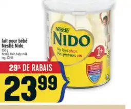 Marché Adonis LAIT POUR BÉBÉ NESTLÉ NIDO | NESTLÉ NIDO BABY MILK offer