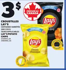 Provigo CROUSTILLES LAY'S, 200-235 G offer