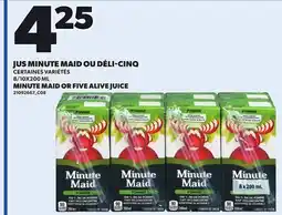 Provigo JUS MINUTE MAID OU DÉLI-CINQ, 8/10X200 ML offer