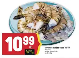 Marché Adonis CREVETTES TIGRÉES CRUES 31/40 | RAW TIGER SHRIMPS 31/40 offer