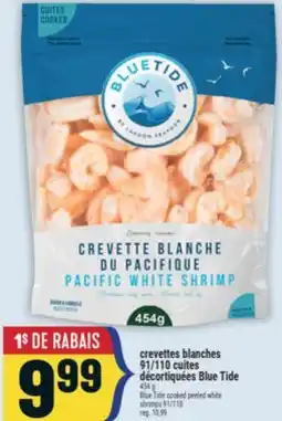 Marché Adonis CREVETTES BLANCHES 91/110 CUITES | BLUE TIDE COOKED PEELED WHITE SHRIMPS 91/110 offer