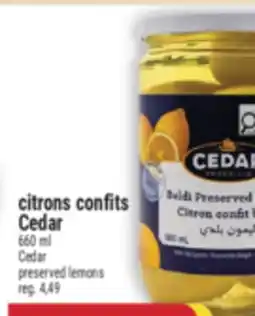 Marché Adonis CITRONS CONFITS CEDAR | CEDAR PRESERVED LEMONS offer