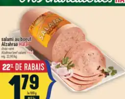 Marché Adonis SALAMI AU BOEUF ALZAHRAA HALAL | ALZAHRAA BEEF SALAMI HALAL offer
