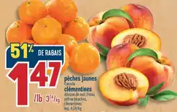 Marché Adonis PÊCHES JAUNES | YELLOW PEACHES offer