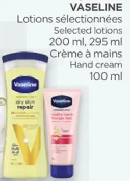Proxim VASELINE Selected lotions offer