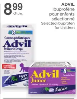 Proxim ADVIL Ibuprofène pour enfants sélectionné/Selected ibuprofen for children offer