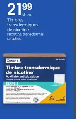 Proxim Option+ Timbres transdermiques de nicotine/ Nicotine transdermal patches offer