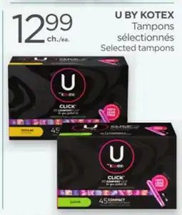 Proxim U BY KOTEX Tampons sélectionnés/ Selected tampons offer