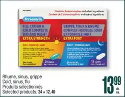 Jean Coutu PERSONNELLE Cold, sinus, flu Selected products offer