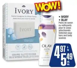 Jean Coutu IVORY, OLAY Selected soap bars and body washes offer