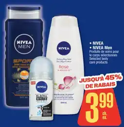 Jean Coutu NIVEA, NIVEA Men Selected body care products offer