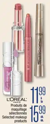 Jean Coutu L'ORÉAL PARIS Selected makeup products offer