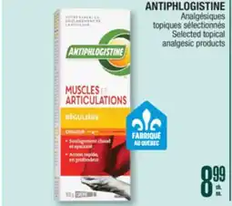 Jean Coutu ANTIPHLOGISTINE Selected topical analgesic products offer