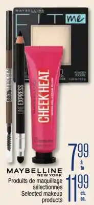 Jean Coutu MAYBELLINE NEW YORK Selected makeup products offer