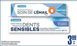 Jean Coutu PERSONNELLE Selected toothpastes offer
