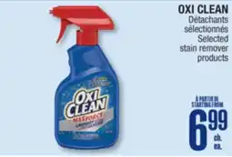 Jean Coutu OXI CLEAN Selected stain remover products offer
