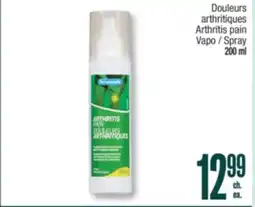 Jean Coutu PERSONNELLE Arthritis pain Spray offer