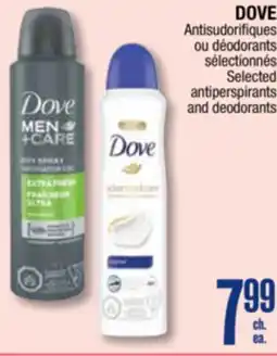 Jean Coutu DOVE Selected antiperspirants and deodorants offer