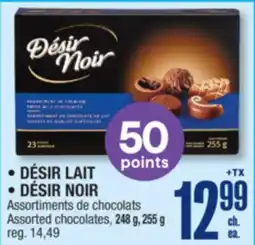 Jean Coutu DÉSIR LAIT, DÉSIR NOIR Assorted chocolates offer