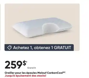 Dormez Vous Oreiller pour les épaules Malouf CarbonCool offer