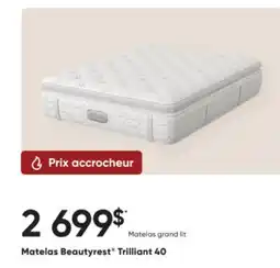 Dormez Vous Matelas Beautyrest Trilliant 40 offer