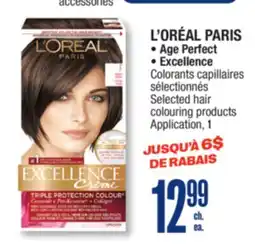 Jean Coutu L'ORÉAL PARIS Age Perfect, Excellence Selected hair colouring products Application offer