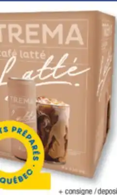 Jean Coutu TREMA Latte coffee beverage offer