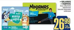 Jean Coutu NINJAMAS, PAMPERS Selected disposable underwear offer