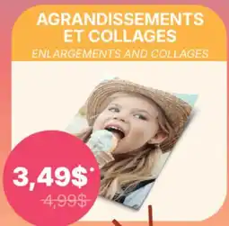 Jean Coutu ENLARGEMENTS AND COLLAGES offer