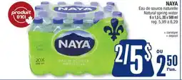 Jean Coutu NAYA naturelle Natural spring water offer