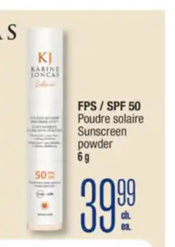 Jean Coutu KARINE JONCAS FPS / SPF 50 Sunscreen powder offer